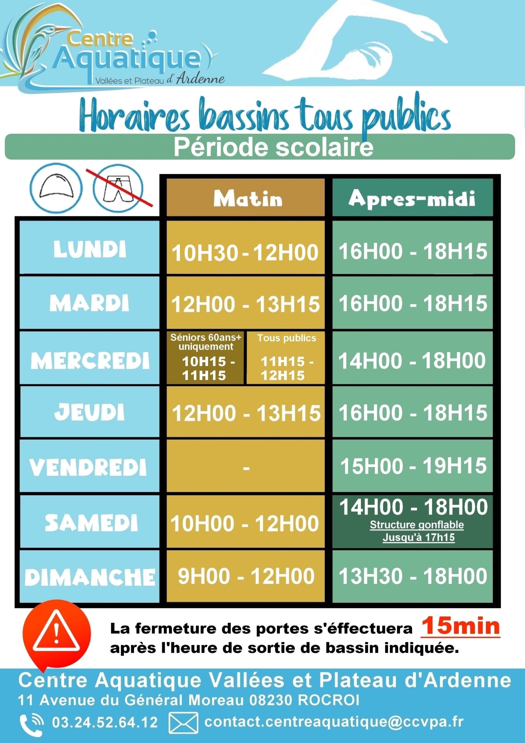 Horaires tous publis période scolaire