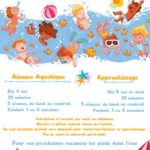 Afin de promotion des cours de natation (apprentissage et aisance) pour la période estivale 2025